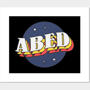 Abed - Colorful Layered Retro Letters Posters and Art